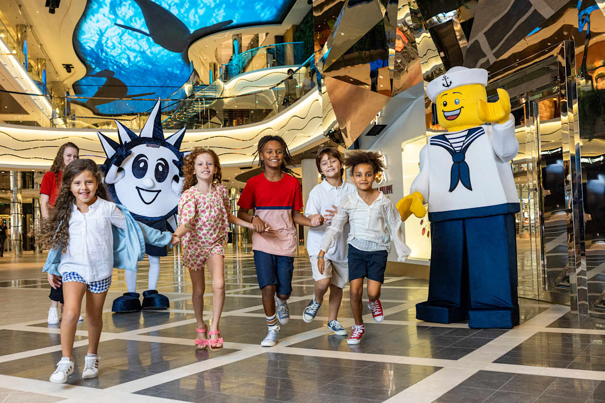 Kids onboard an MSC Cruise ship